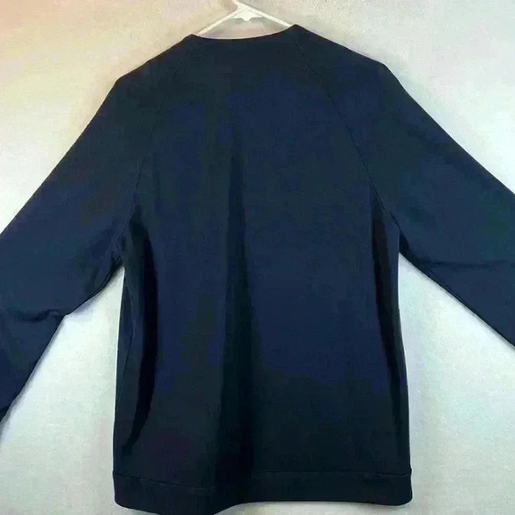 Anne Klein II Jacket Navy Women’s Size Medium Full Zip Collarless Rayon Blend - Picture 2 of 9